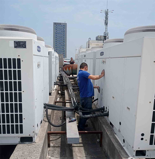 章贡中央空调制热和不制冷系统维修方法